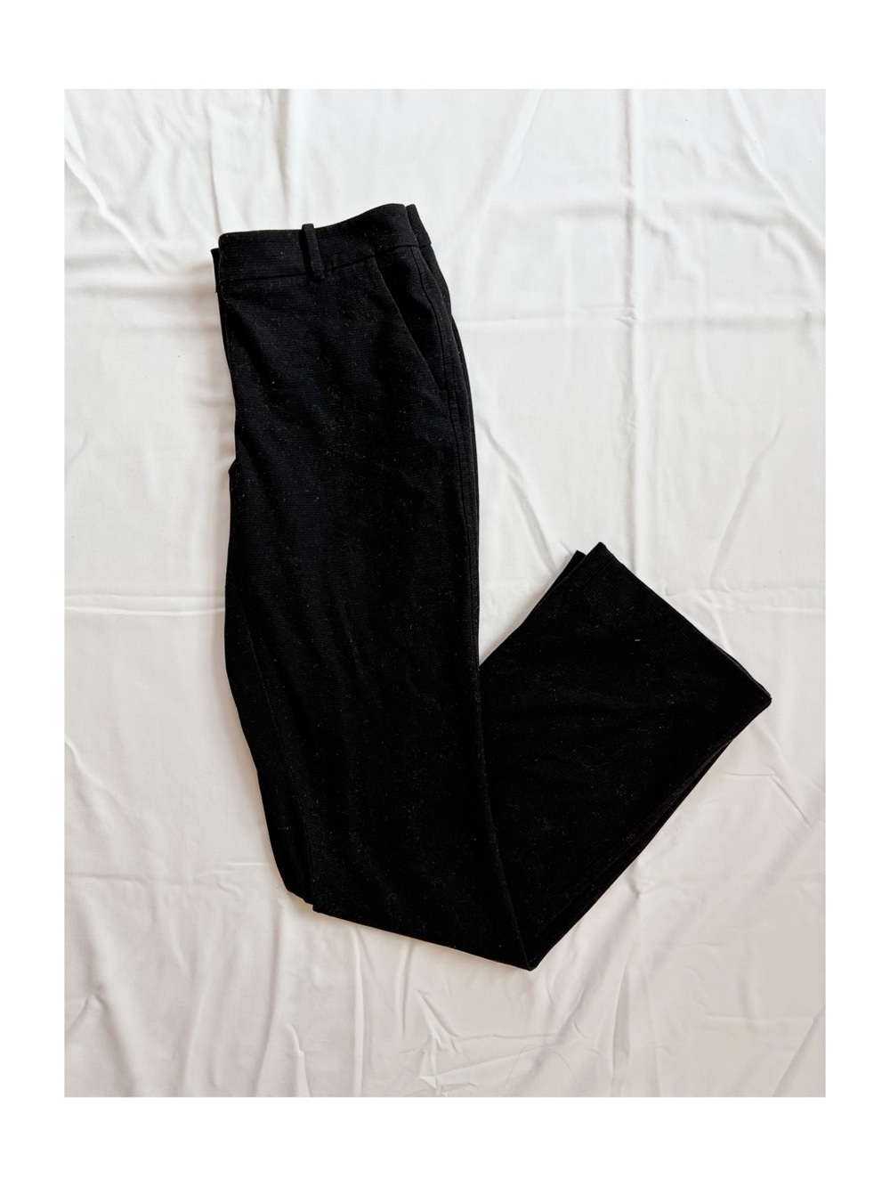 Black Boot-Cut Dress Pants